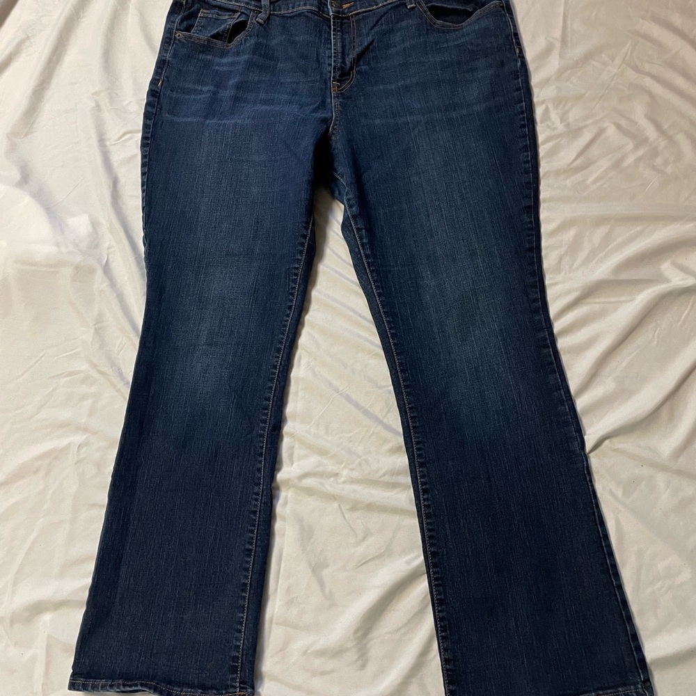 Old Navy Dark Blue Flare Jeans Size 20 stretch
